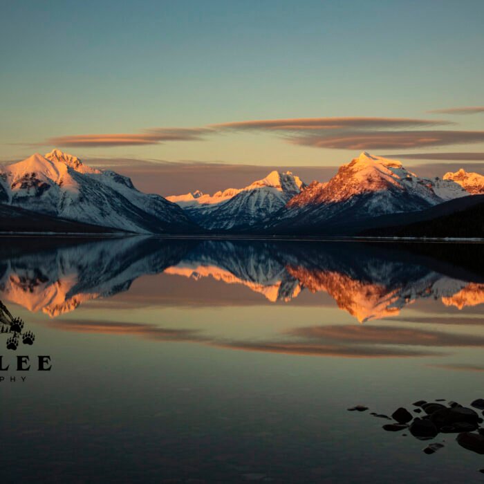Lake McDonald Reflection sunset