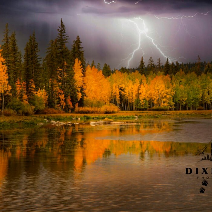 Mirror Lake Lighting Storm